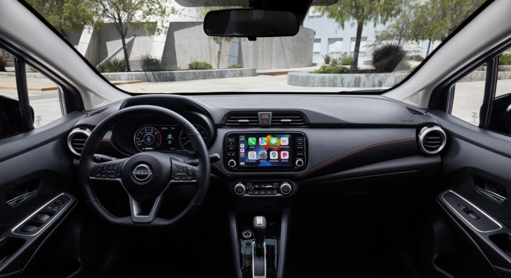 NISSAN VERSA: PODER, PROTECCIÓN Y CONECTIVIDAD TODA UNA POWER WORD V12MAGAZINE Nissan Versa demuestra que la seguridad ya no es privilegio: un sedán asequible, completo y galardonado en Colombia, combina precio, tecnología y protección líder en su segmento. V12MAGAZINE