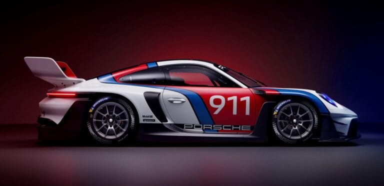 Porsche 911 GT3 R rennsport lateral