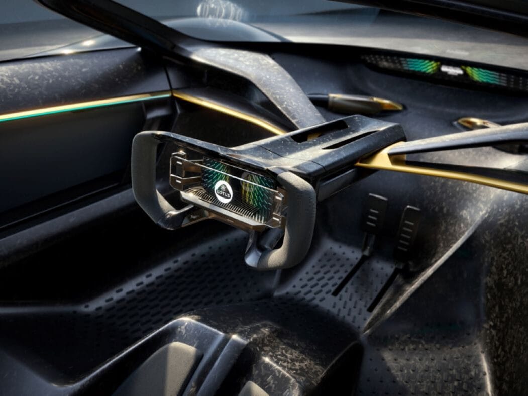 LOTUS THEORY 1: EL CONCEPT CAR QUE MUESTRA EL FUTURO DE LA CONDUCCIÓN ELÉCTRICA DE ALTO RENDIMIENTO V12MAGAZINE El Lotus Theory 1 no es solo un vehículo conceptual; es una visión del futuro de la industria automotriz, donde el diseño, el rendimiento y la tecnología se combinan para crear una experiencia de conducción inolvidable. V12MAGAZINE
