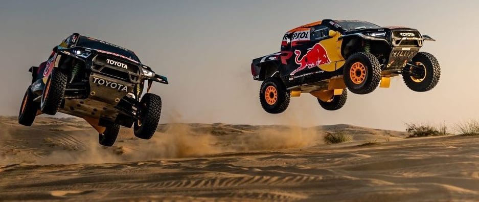 TOYOTA GAZOO RACING EN ARABIA SAUDÍ Y EL RETO EXTREMO EN EL DAKAR 2025. ¿HASTA DÓNDE LLEGARÁ? V12MAGAZINE TOYOTA GAZOO RACING