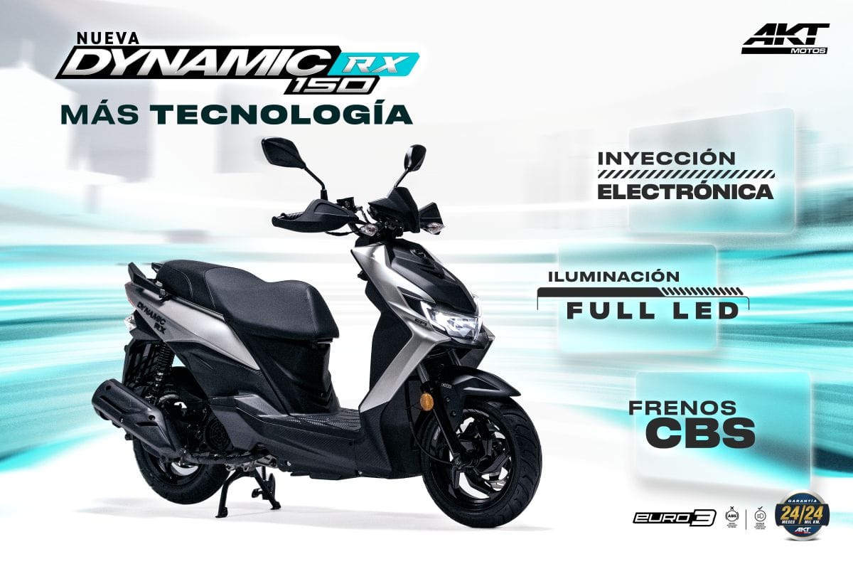AKT DYNAMIC RX: EL PODEROSO SCOOTER QUE SORPRENDE EN LA CIUDAD V12MAGAZINE Dynamic RX irrumpe en el 2025 como la gran apuesta de AKT Motos para conquistar las calles colombianas. Con un diseño vibrante y tecnología de punta, este scooter automático promete ser la aliada perfecta para quienes buscan movilidad ágil y eficiente en la jungla urbana. V12MAGAZINE