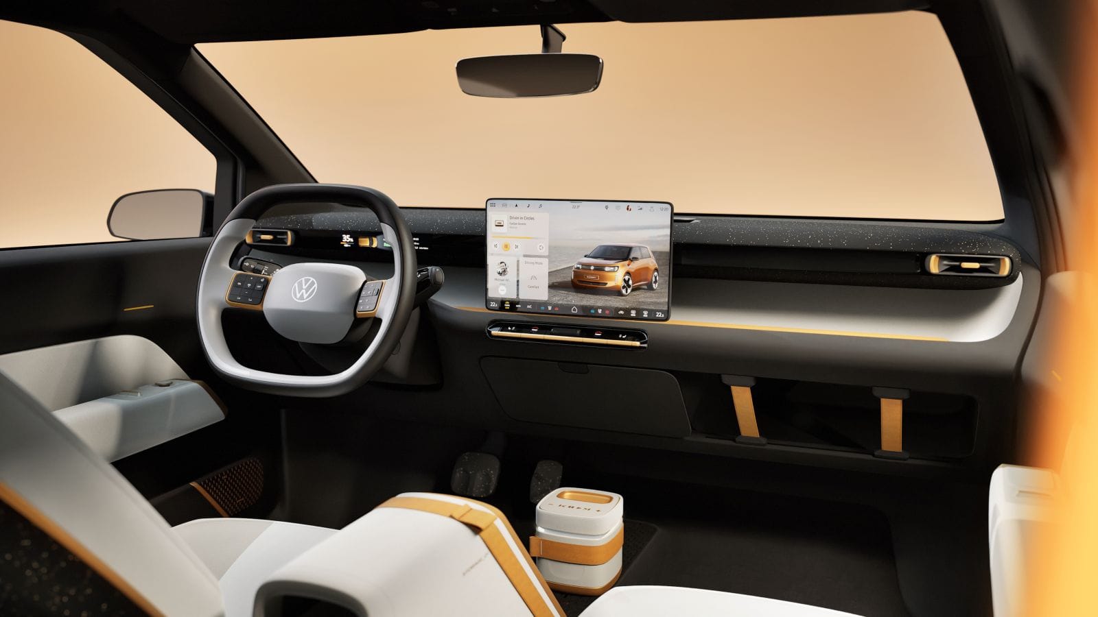 DESCUBRE EL PODEROSO ID. EVERY1, EL FUTURO ASEQUIBLE DE VOLKSWAGEN EN EL MUNDO DE LA MOVILIDAD ELÉCTRICA V12MAGAZINE Volkswagen ID. EVERY1 es un prototipo que presenta un avance del futuro eléctrico de acceso, este vehículo se comercializará en el mercado europeo y busca ser competitivo en precio, diseño y tecnología. V12MAGAZINE