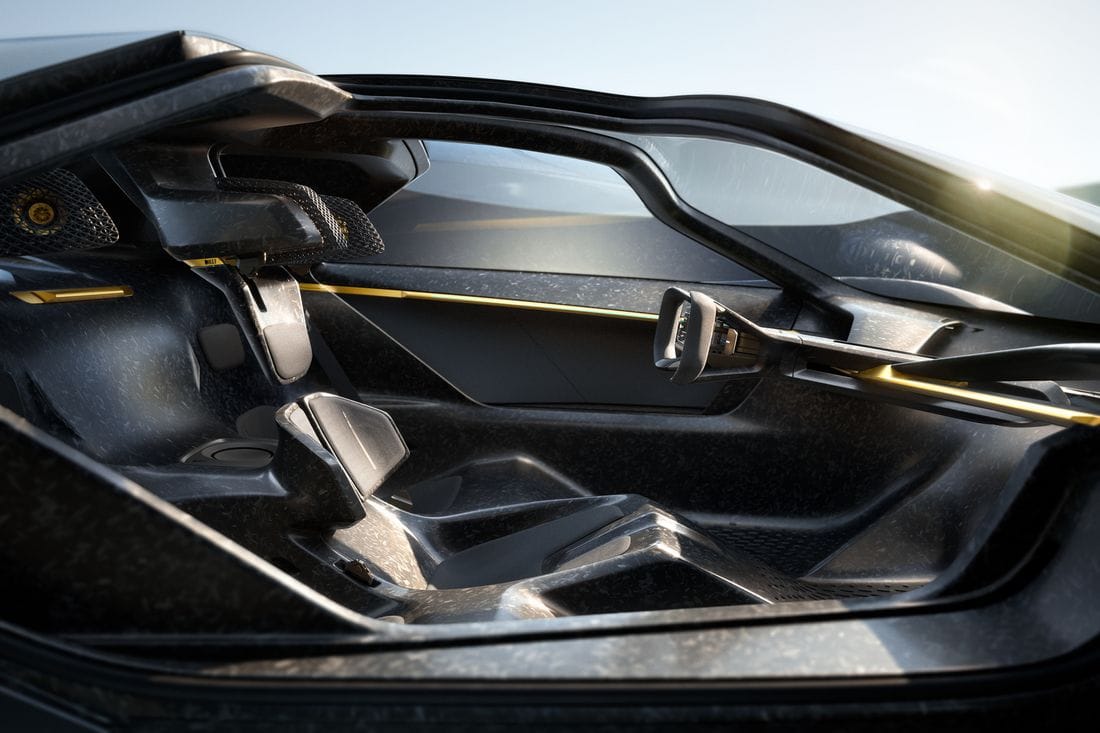 LOTUS THEORY 1: UNA MÁQUINA QUE DESAFÍA EL FUTURO. PIENSA, SIENTE Y RESPONDE V12MAGAZINE El Lotus Theory 1 sorprende con un diseño rupturista, tecnología háptica y experiencia inmersiva, redefiniendo lo que será el futuro de los autos deportivos eléctricos con ADN británico y visión futurista. V12MAGAZINE