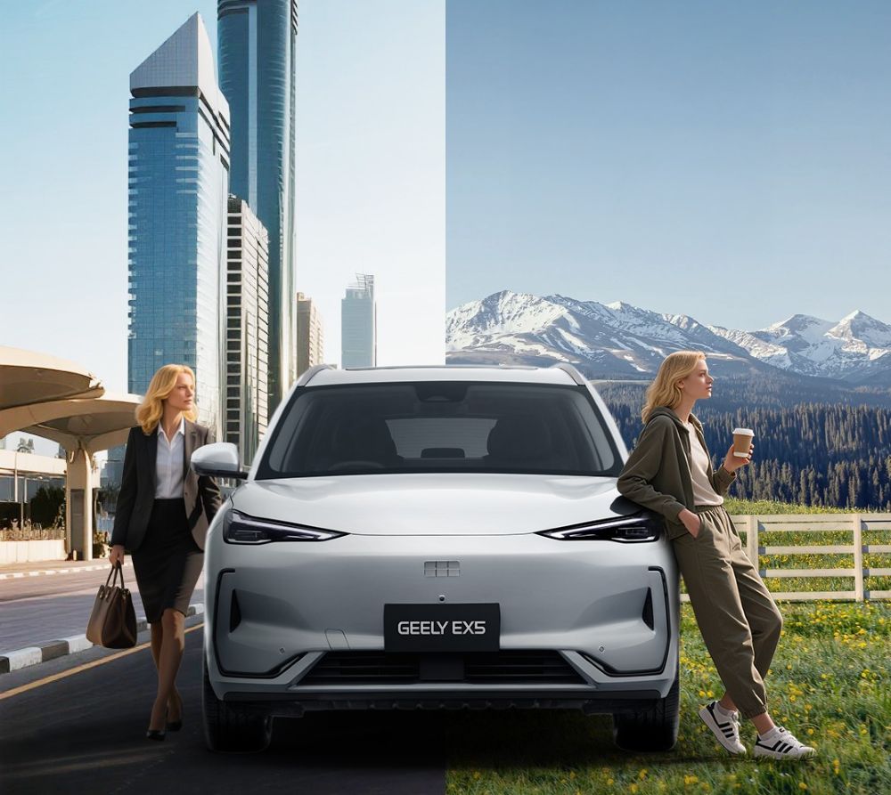 ASÍ ES EL GEELY EX5, NUEVO REFERENTE DE LA MOVILIDAD ELÉCTRICA MODERNA EN COLOMBIA V12MAGAZINE Geely EX5 redefine el estándar del segmento con una propuesta eléctrica enfocada en seguridad, confort y tecnología real para el uso diario. V12MAGAZINE