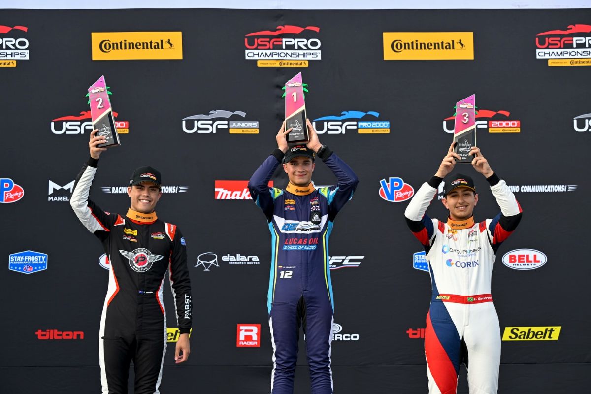 Sebastián Tatán Garzón firmó un inicio de temporada perfecto al dominar St. Petersburg, ganar las dos carreras del fin de semana y asumir el liderato absoluto del campeonato. V12MAGAZINE