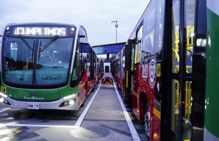 buses eléctricos de TransMilenio