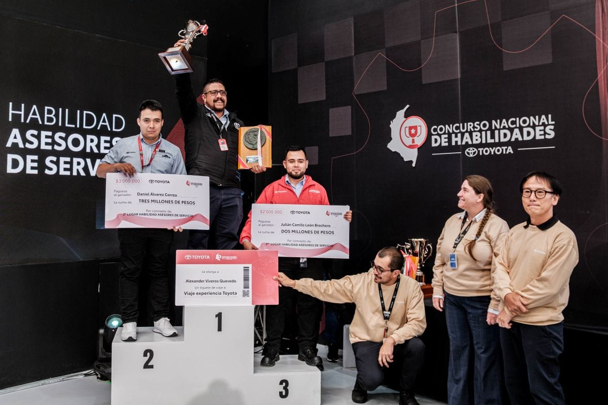 Toyota Colombia celebró la edición número 12 de su Concurso Nacional de Habilidades, una iniciativa que busca fortalecer el talento de su red de concesionarios y mejorar la experiencia de los clientes a través de la capacitación, la mejora continua y nuevos servicios como Mantenimiento Express y Usados Certificados Toyota. V12MAGAZINE
